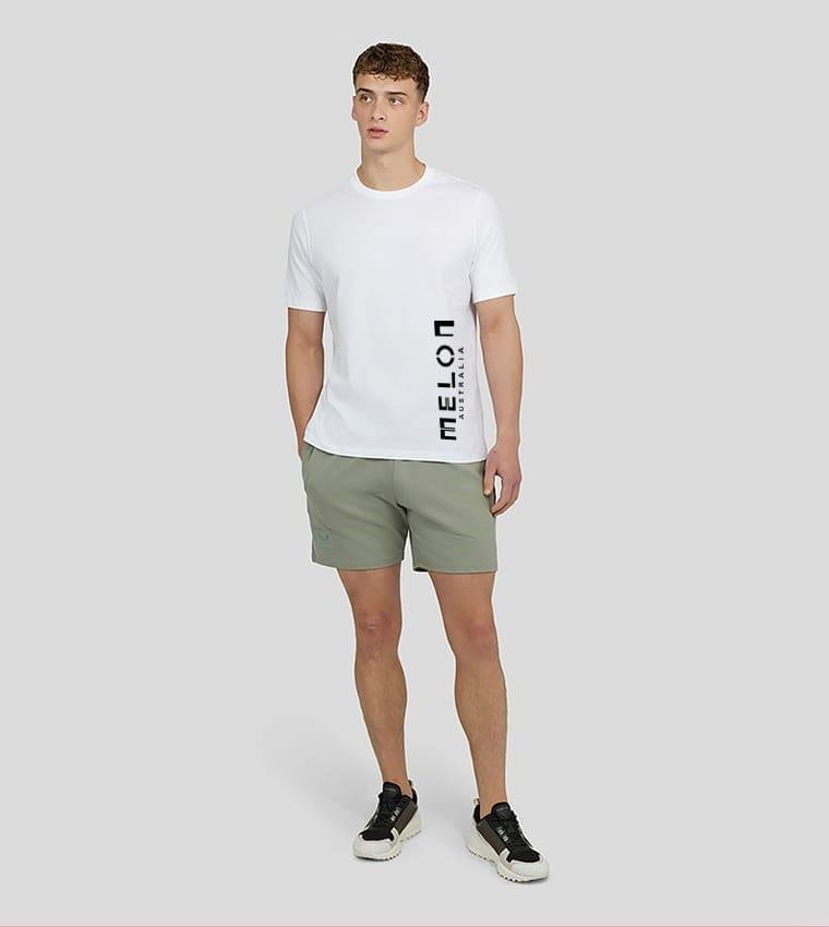 2 Pcs Men's Jersey Printed T-Shirt & Shorts Tracksuit