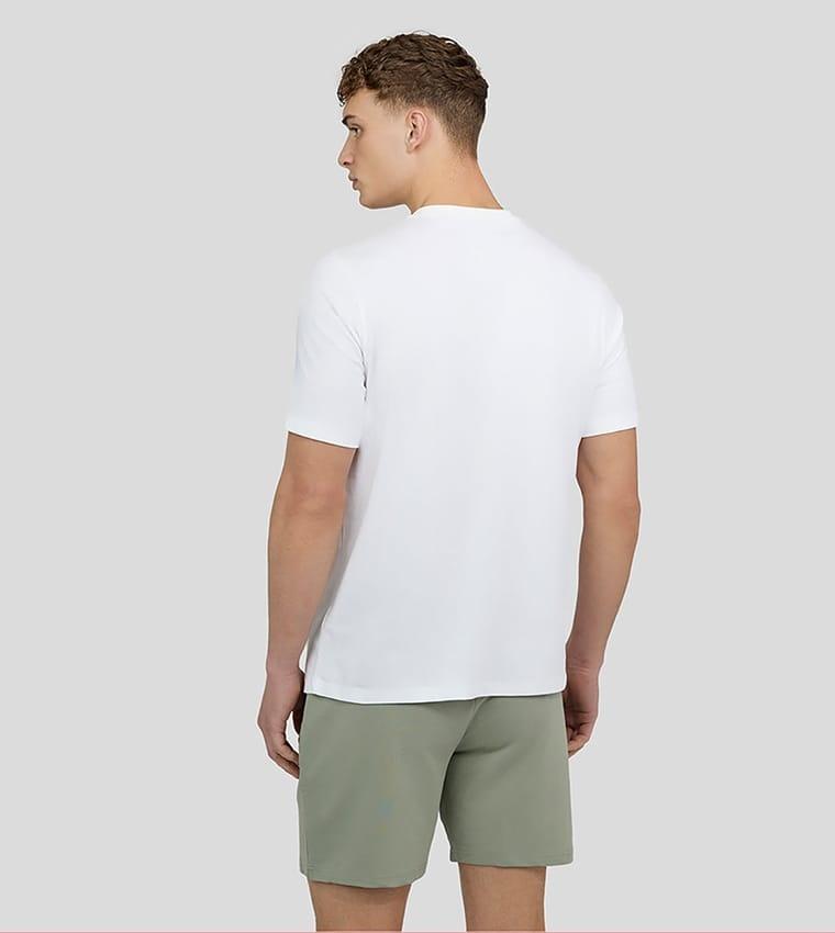 2 Pcs Men's Jersey Printed T-Shirt & Shorts Tracksuit