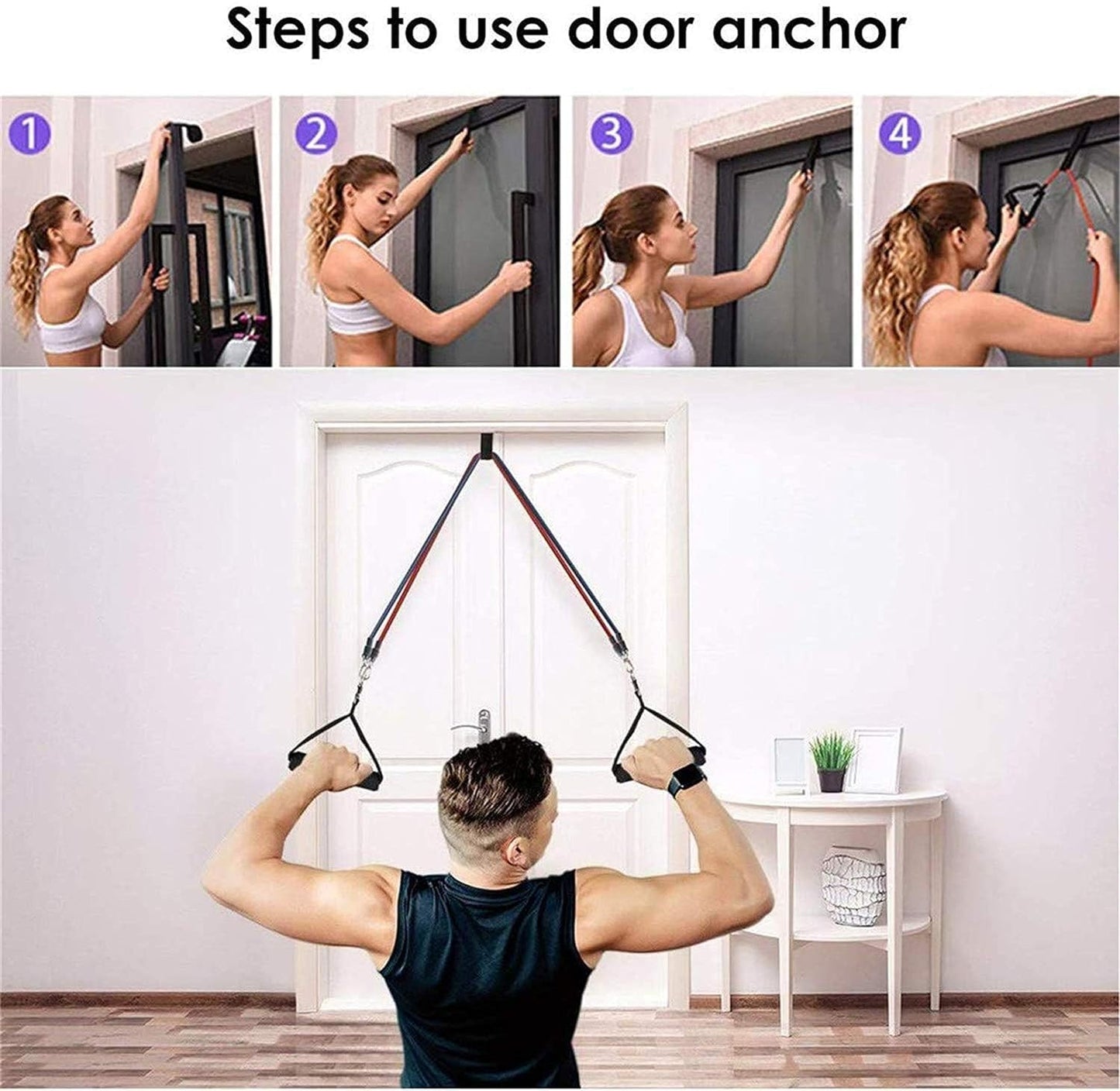 Gym Belt with Box | 5-in-1 Power Exercise Resistance Band Set – Adjustable Fitness Equipment for All