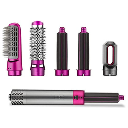 5-in-1 Electric Hair Dryer Brush Kit I Blow Dryer, Straightener, Curler & Volumizer (Random Color)