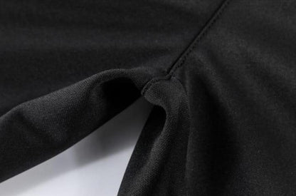 Men's Cotton Jersey Track Suit - 2 Pcs with Graphic Sublimation in Black