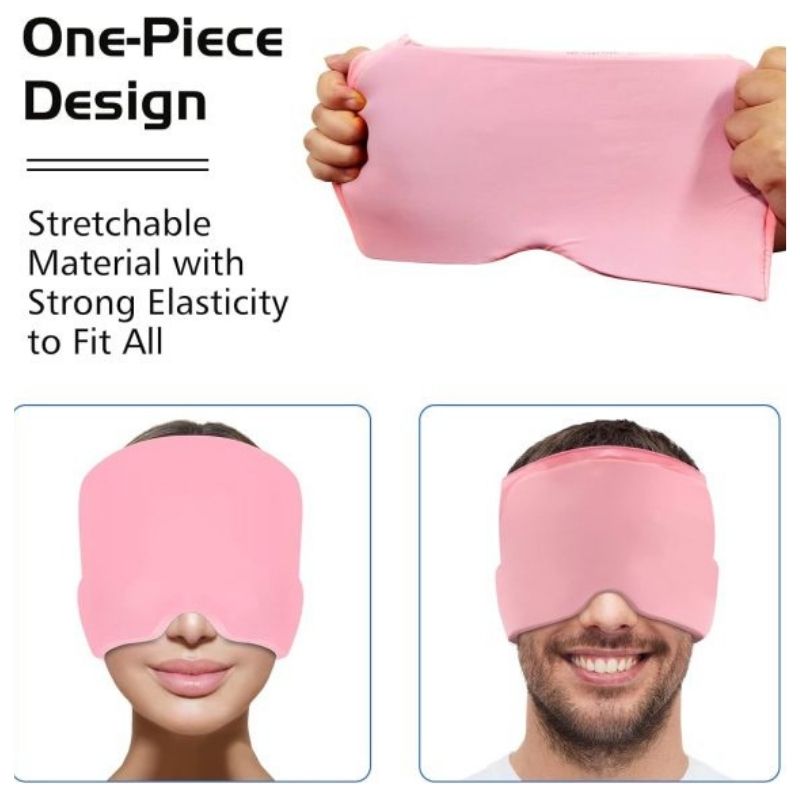 Headache Relief Cap – Hot & Cold Gel Therapy for Migraine, Tension & Puffy Eyes | Random Color