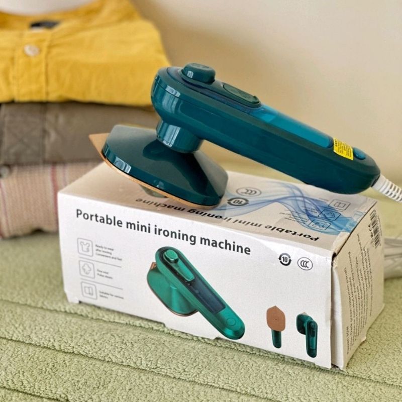 Portable Mini Steam Iron | Handheld Garment Steamer for Quick Wrinkle Removal at Home & Travel